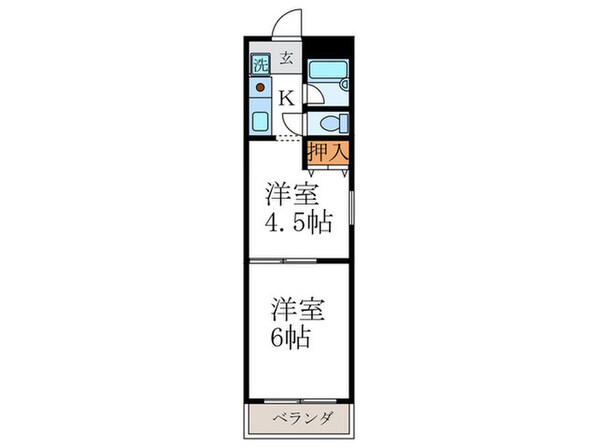 レクイエ紫竹の物件間取画像